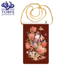 کیف موبایل و گذرنامه - طرح گل 10 اثر استاد بدر السما 